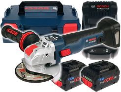 Szlifierka kątowa GWX 18V-10 SC BOSCH X-LOCK 2x8,0Ah
