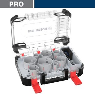 Zestaw 8 otwornic 25-86 mm Multi-Material BOSCH PRO + walizka