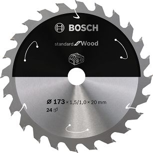 Tarcza pilarska 173/20mm Standard for Wood BOSCH (24 zęby) do pilarek aku