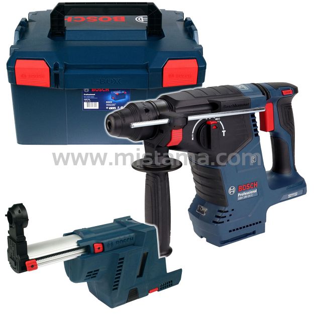 Młotowiertarka GBH 18V-24 C BOSCH L-BOXX (korpus) + odsysacz GDE 18V-16