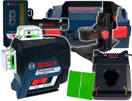 Laser GLL 3-80 CG BOSCH + uchwyt BM 1 + odbiornik LR7