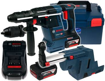 Mlotowiertarka Gbh 18v 26f Bosch 2x6 0ah L Boxx Odsysacz