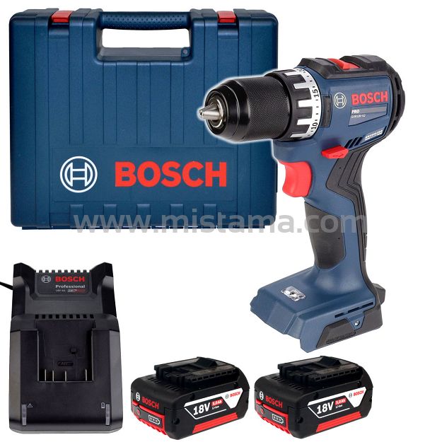 Wkrętarka 52Nm GSR 18V-52 BOSCH 2x5,0Ah + walizka