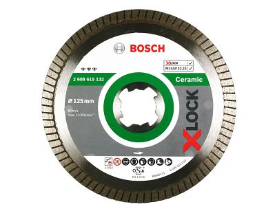 Tarcza diamentowa 125mm BOSCH X-LOCK (twardy gres)