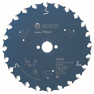 Tarcza pilarska 165/20mm Expert for Wood BOSCH (24 zęby)