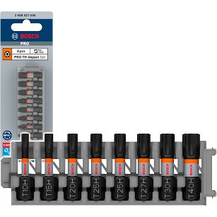 Bit 25 mm security torx IMPACT BOSCH PRO zestaw 8 szt.