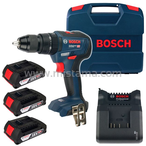 Wkrętarka z udarem GSB 18V-50 BOSCH 3x2,0Ah