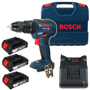 Wkrętarka z udarem GSB 18V-50 BOSCH 3x2,0Ah