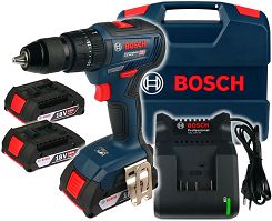Wkrętarka z udarem GSB 18V-50 BOSCH 3x2,0Ah + walizka