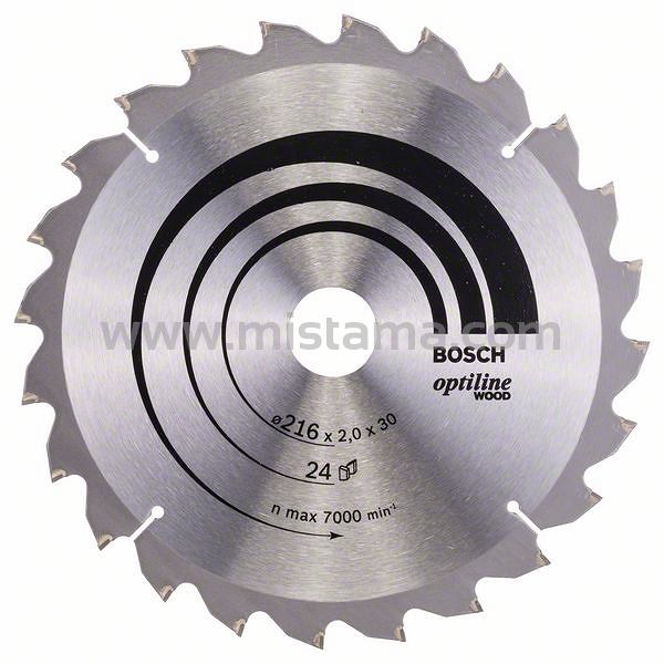 Tarcza pilarska 216/30mm Optiline Wood BOSCH (24 zęby)