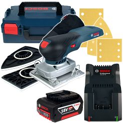 Szlifierka oscylacyjna GSS 18V-13 BOSCH 1x4,0Ah L-BOXX + osprzęt
