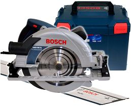 Pilarka tarczowa GKS 85 G BOSCH L-BOXX + szyna FSN 1600