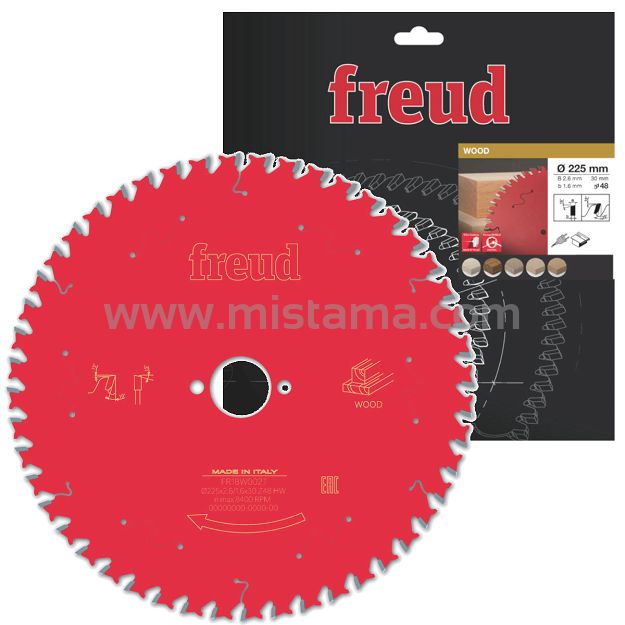 Tarcza piła widiowa 225/30 mm, 48 zębów FREUD do drewna, MDF