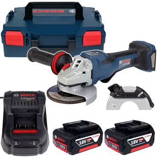 Szlifierka GWS 18V-15 PSC BOSCH 2x4,0Ah BITURBO L-BOXX