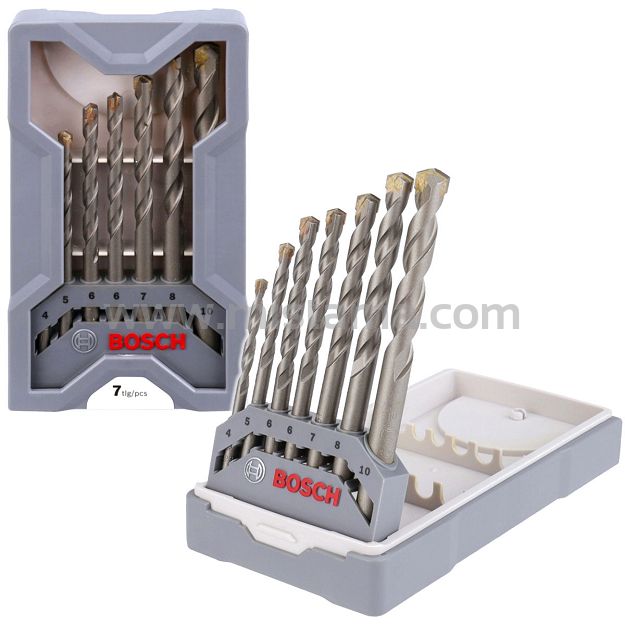 Wiertła do betonu, cegły i kamienia 7 sztuk 4-10mm X-LINE BOSCH