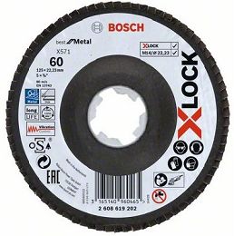 Tarcza listkowa do metalu 125mm GR.60 BOSCH X-LOCK
