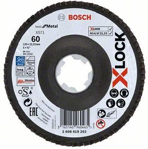 Tarcza listkowa do metalu 125mm GR.60 BOSCH X-LOCK