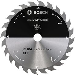 Tarcza pilarska 184/20mm Standard for Wood BOSCH (24 zęby) do pilarek aku