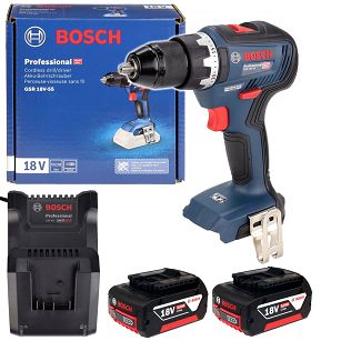 Wkrętarka 55Nm GSR 18V-55 BOSCH 2x5,0Ah