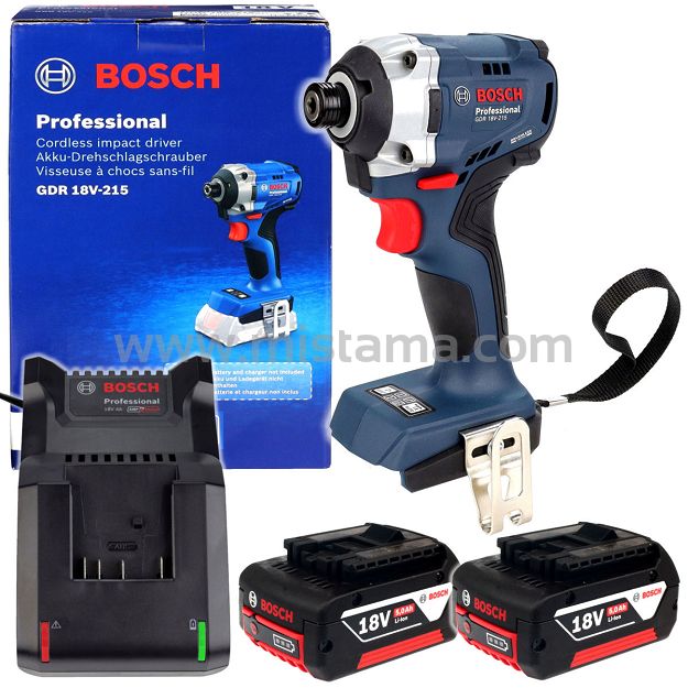 Klucz udarowy 18V 215 Nm GDR 18V-215 BOSCH 2x5,0Ah