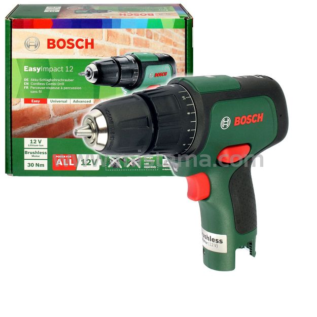 Wiertarko-wkrętarka z udarem 12V 30Nm EasyImpact 12 BOSCH (korpus)