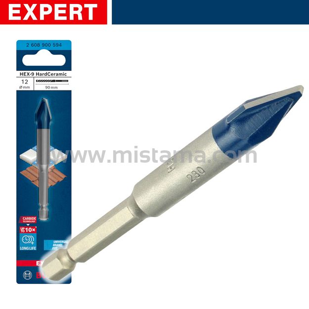 Wiertło do ceramiki i dachówki 12mm HEX-9 BOSCH EXPERT