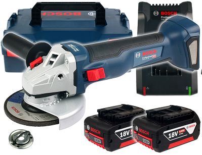 Szlifierka kątowa GWS 18V-10 BOSCH 2x4,0Ah L-BOXX