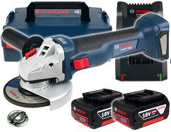 Szlifierka kątowa GWS 18V-10 BOSCH 2x4,0Ah L-BOXX
