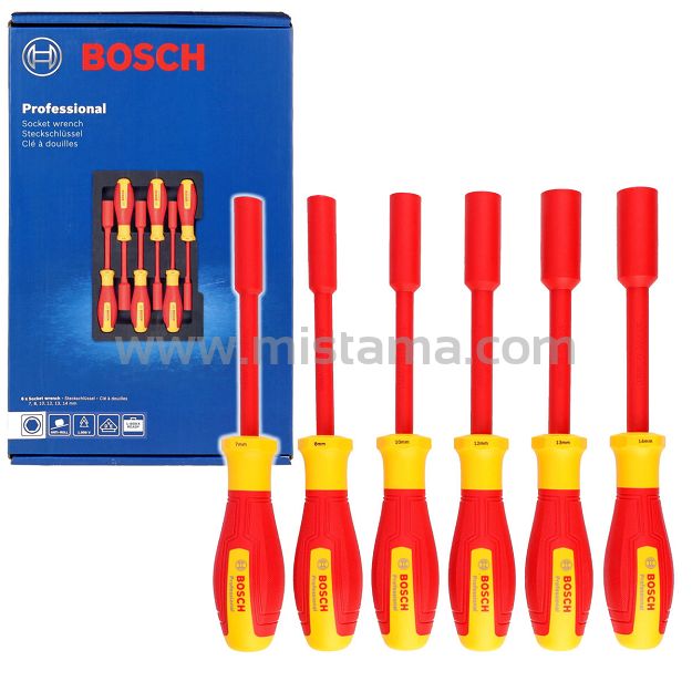 Zestaw 6 kluczy nasadowych izolowanych VDE BOSCH