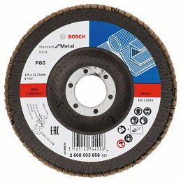 Tarcza listkowa X431 do metalu 125mm GR.80 BOSCH (wypukła)