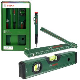 BOSCH Zestaw MARKING SET - miara 2m, poziomica 25cm, ołówek automatyczny