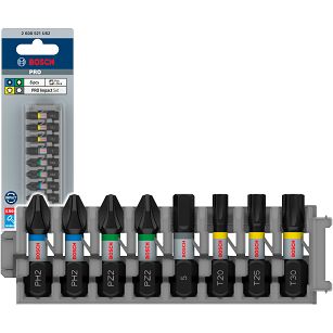 Bit PH PZ TORX HEX 25 mm IMPACT BOSCH PRO zestaw 8 szt.