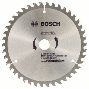 Tarcza pilarska 160/20mm Eco for Aluminium BOSCH (42 zęby)