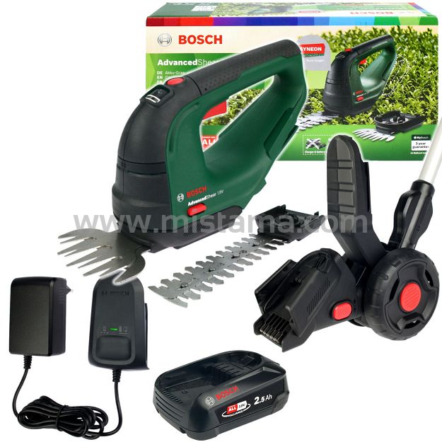 Nożyce do trawy i krzewów AdvancedShear 18V-10 BOSCH 1x2,5Ah + drążek