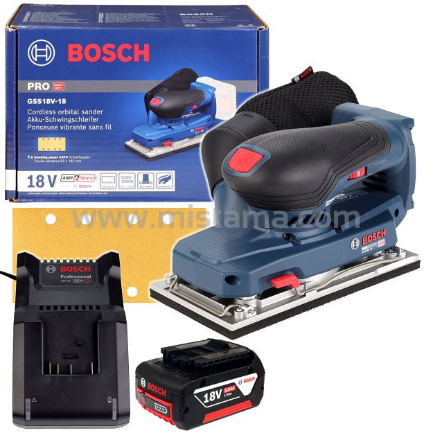 Szlifierka oscylacyjna GSS 18V-18 BOSCH 1x5,0Ah