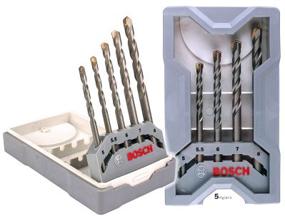 Zestaw 5 wierteł do betonu i cegły X-LINE BOSCH