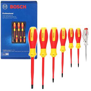 Zestaw 6 wkrętaków izolowanych torx 1000V + próbnik napięcia VDE BOSCH