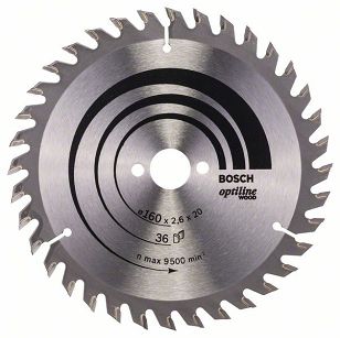 Tarcza pilarska 160/20mm Optiline Wood BOSCH (36 zębów)