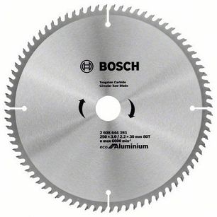 Tarcza pilarska 250/30mm Eco for Aluminium BOSCH (80 zębów)