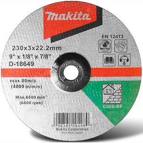 Tarcza korundowa 230/3,0 mm MAKITA (do cięcia betonu) WYPRZEDAŻ!