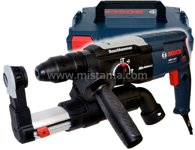 Młotowiertarka GBH 2-28 F BOSCH L-BOXX + odsysacz GDE 16 Plus