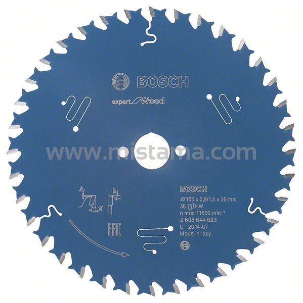 Tarcza pilarska 165/20mm Expert for Wood BOSCH (36 zębów)