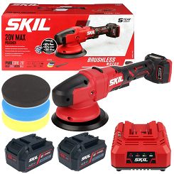 Polerka akumulatorowa 20V 150mm 3790 SKIL 2x4,0Ah + 3 gąbki