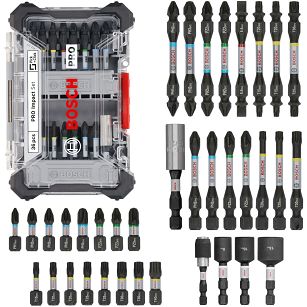 Zestaw 36 bitów i końcówek Impact Control BOSCH PRO