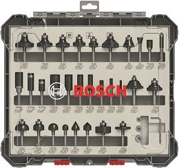 Zestaw 30 frezów mieszanych 6mm BOSCH