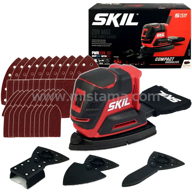 Szlifierka oscylacyjna 3720 4w1 20V SKIL (korpus) + osprzęt