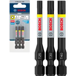 Klinga bit TORX 55 mm IMPACT BOSCH PRO zestaw 3 szt.