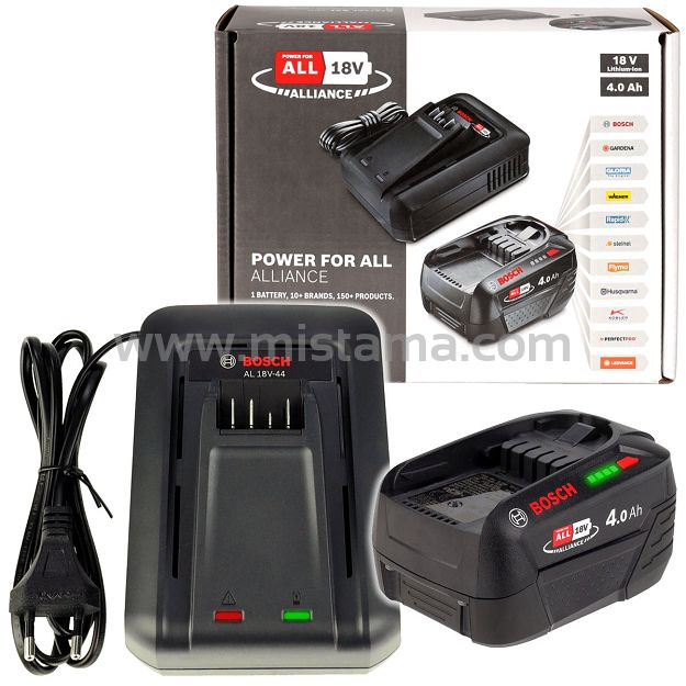 Zestaw startowy ładowarka AL 18V-44 + akumulator PBA 18V 4,0Ah BOSCH