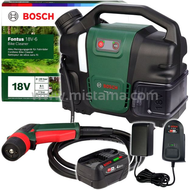 Myjka ciśnieniowa FONTUS 18V-6 BIKE BOSCH 1x4,0Ah