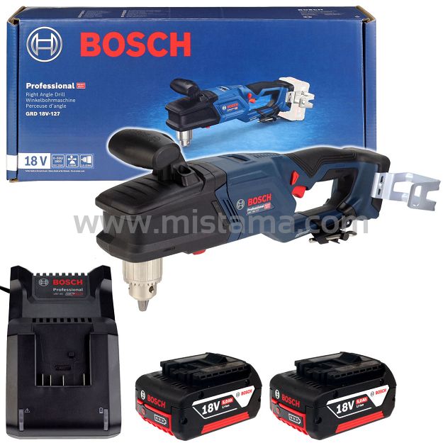 Wiertarka kątowa 18V 100Nm GRD 18V-127 BOSCH 2x5,0Ah